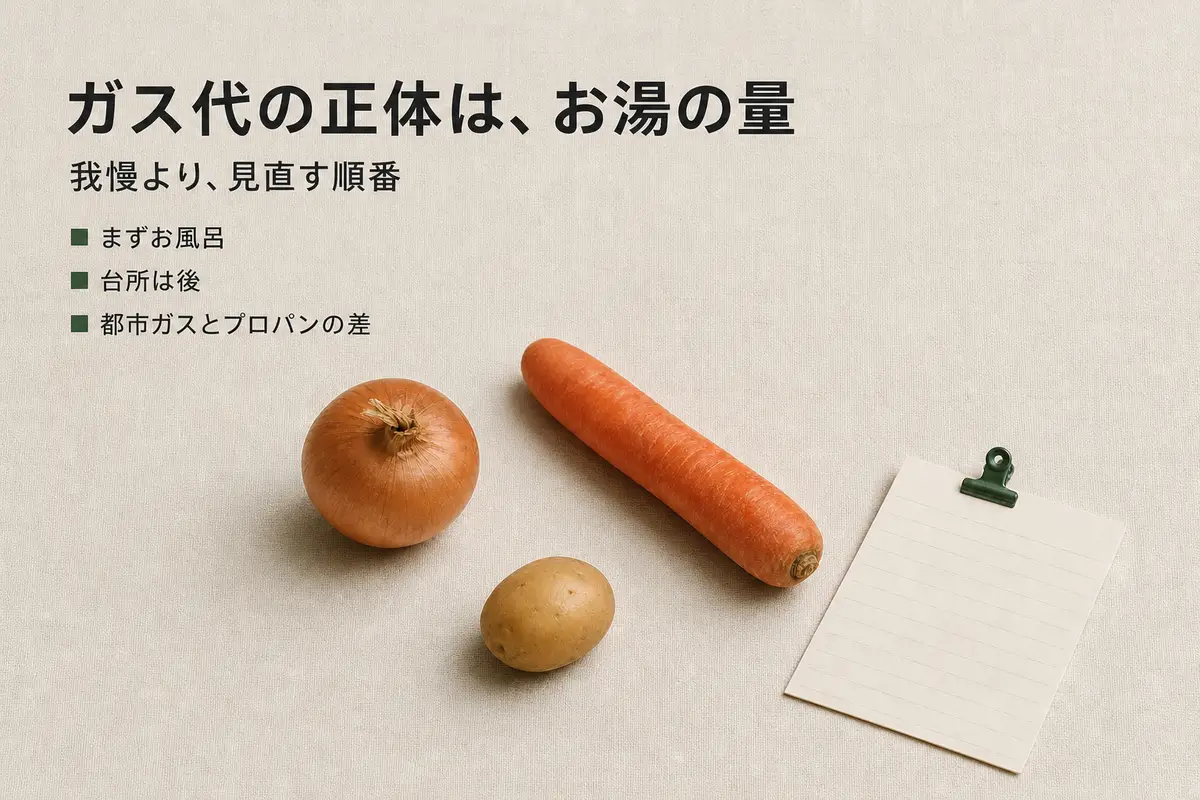 やかんとバスタオル、温度計が並んだ机